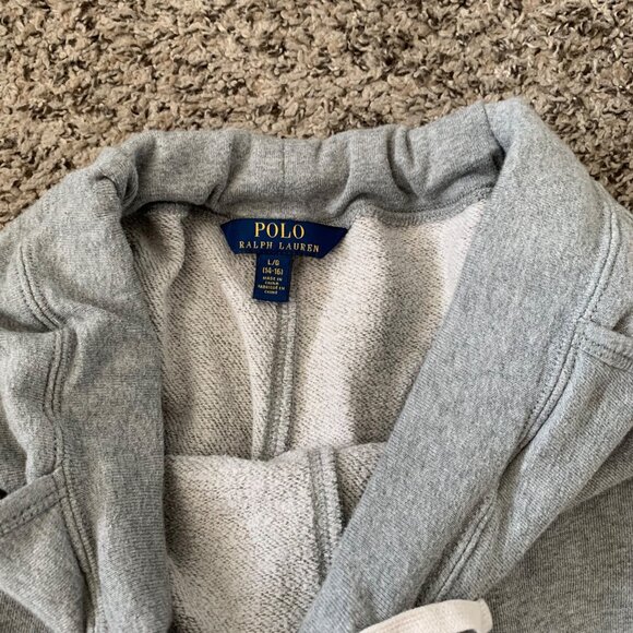 Polo Ralph Lauren Gray Kids Sweatpants L Drawstring Elastic Waist - Picture 4 of 7